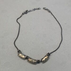 Brighton / Elegant Silver Necklace with Intricate Detailing